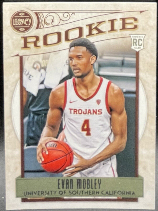 Evan Mobley 2021 PANINI CHRONICLES DRAFT PICKS LEGACY ROOKIE #336 CAVALIERS