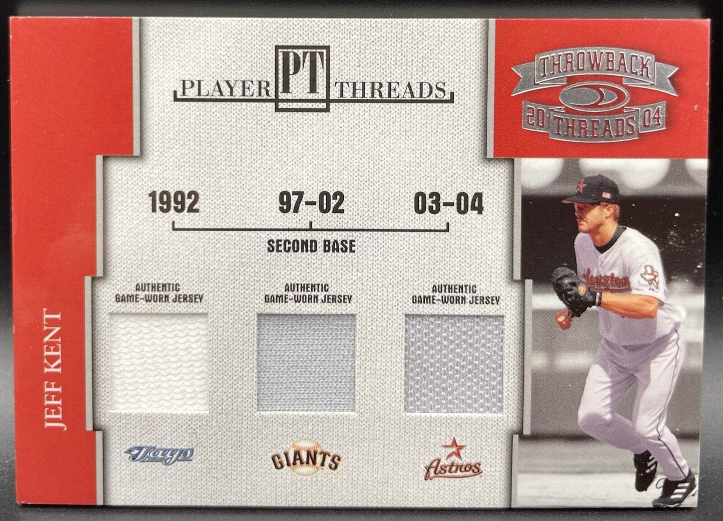 Jeff Kent 2004 Donruss Player Threads #PT-30 Jays, Giants, Astros