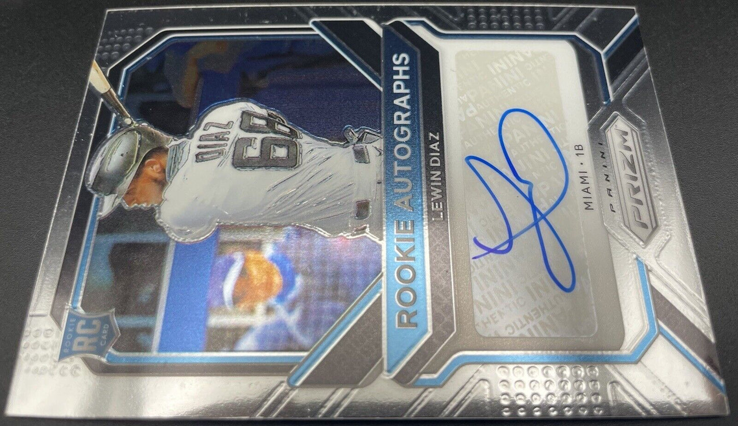 Rookie Autographs #RA-LD Lewin Diaz (AU, RC)- 2021 Panini Prizm