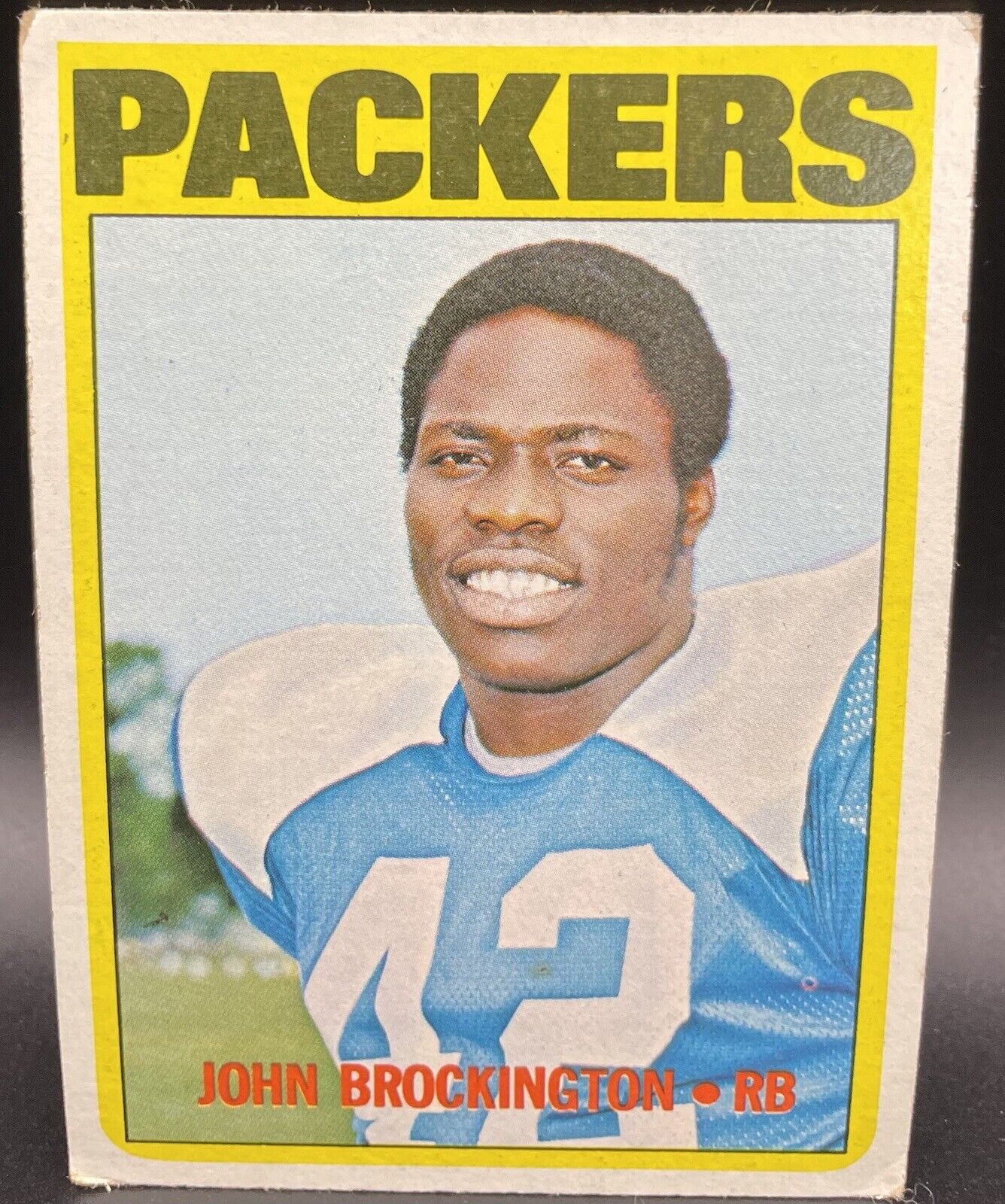 John Brockington 1972 Topps #85 Rookie Card Green Bay Packers Running Back HOF