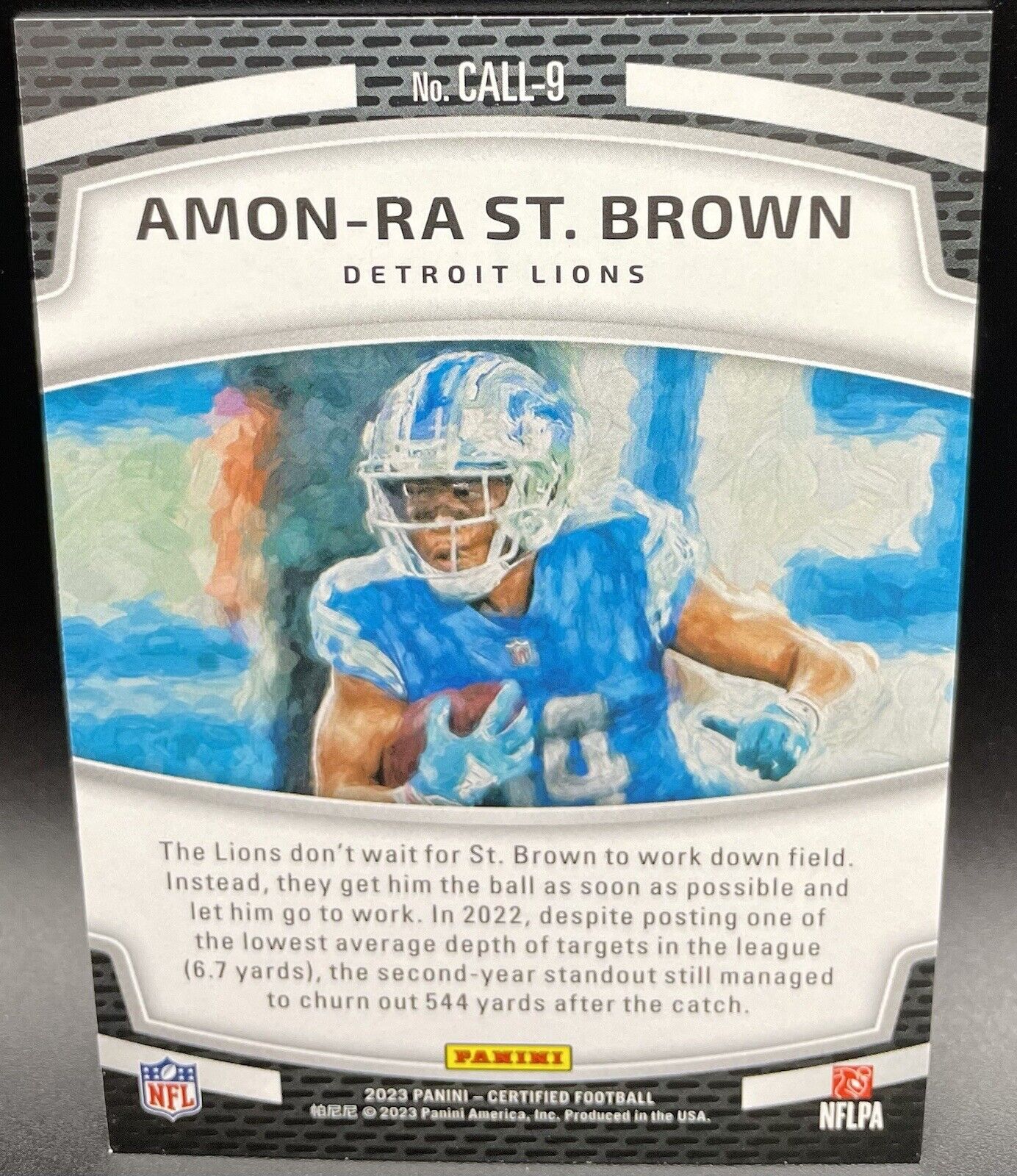 2023 Panini Amon-Ra St.Brown #CALL-9 Calling Cards Detroit Lions Certified🏈🔥