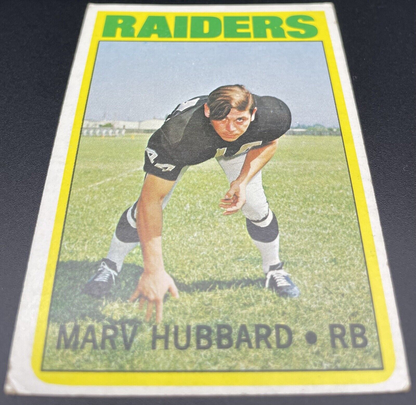 Marv Hubbard 1972 Topps #54 Rookie Card Oakland Raiders