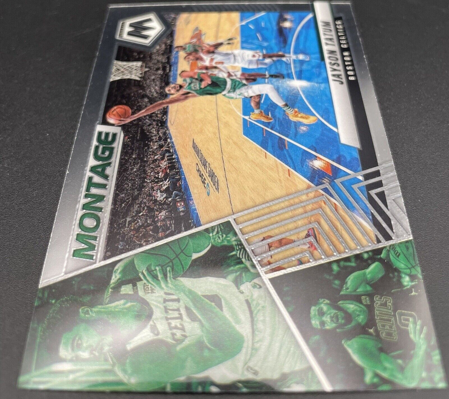 2021-22 Panini Mosaic Jayson Tatum Montage #1 Boston Celtics