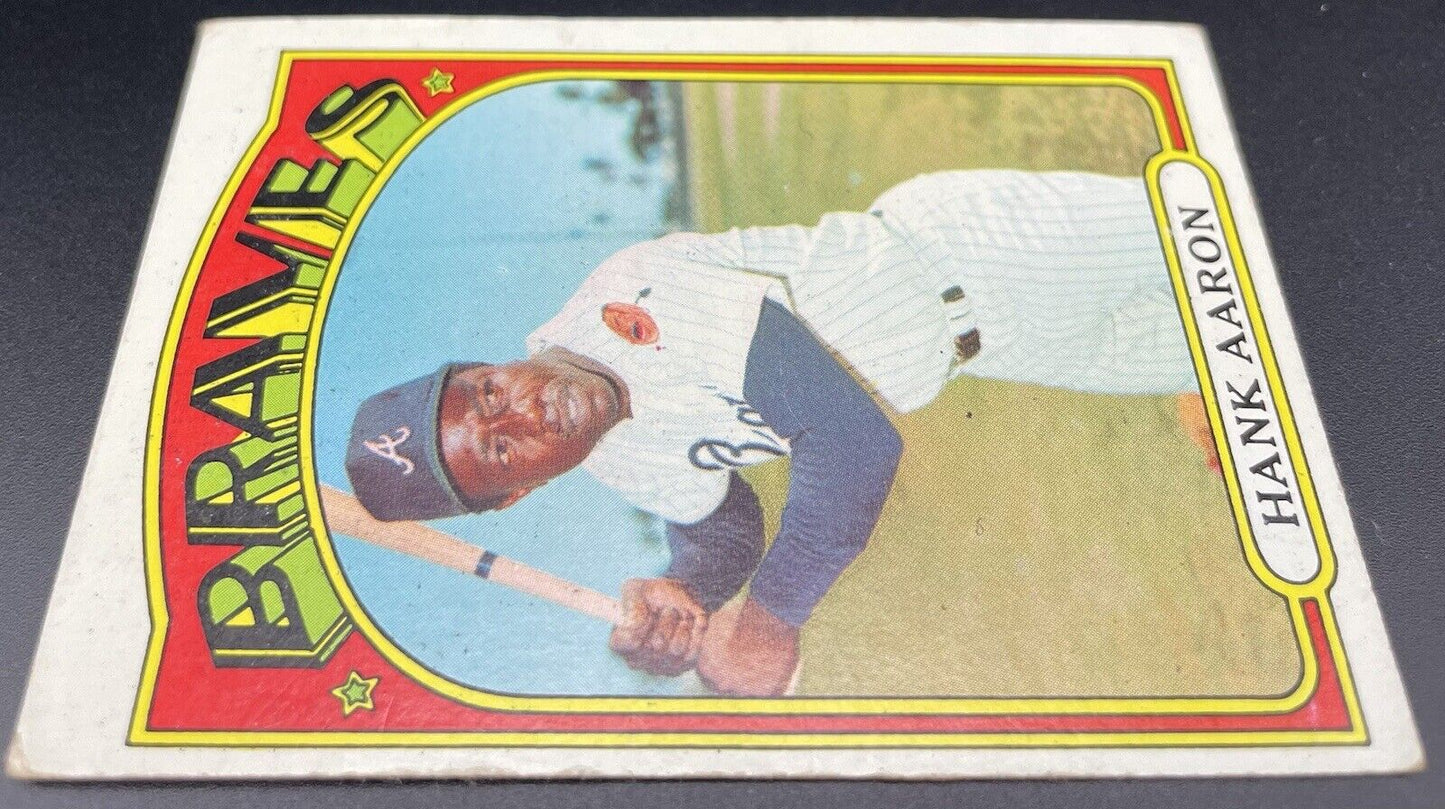 Hank Aaron 1972 Topps #299 Atlanta Braves HOF 