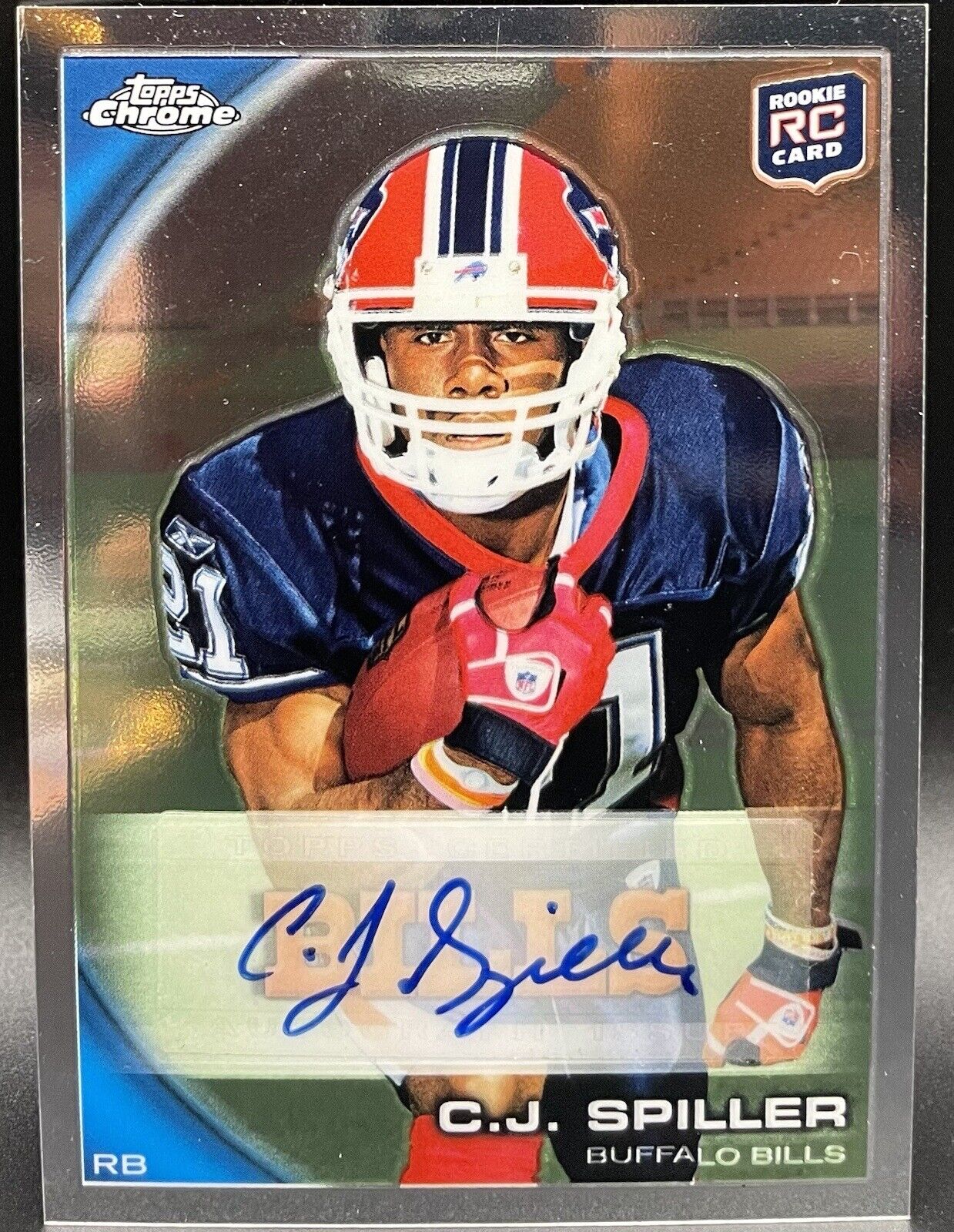 C J Spiller 2010 Topps Chrome #120 (RC) Autograph Buffalo Bills