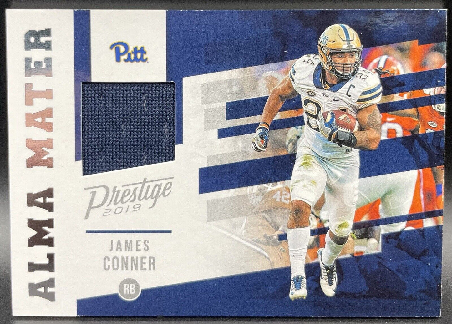 JAMES CONNER - 2019 Panini Prestige - Alma Mater  PATCH- Pittsburgh Steelers