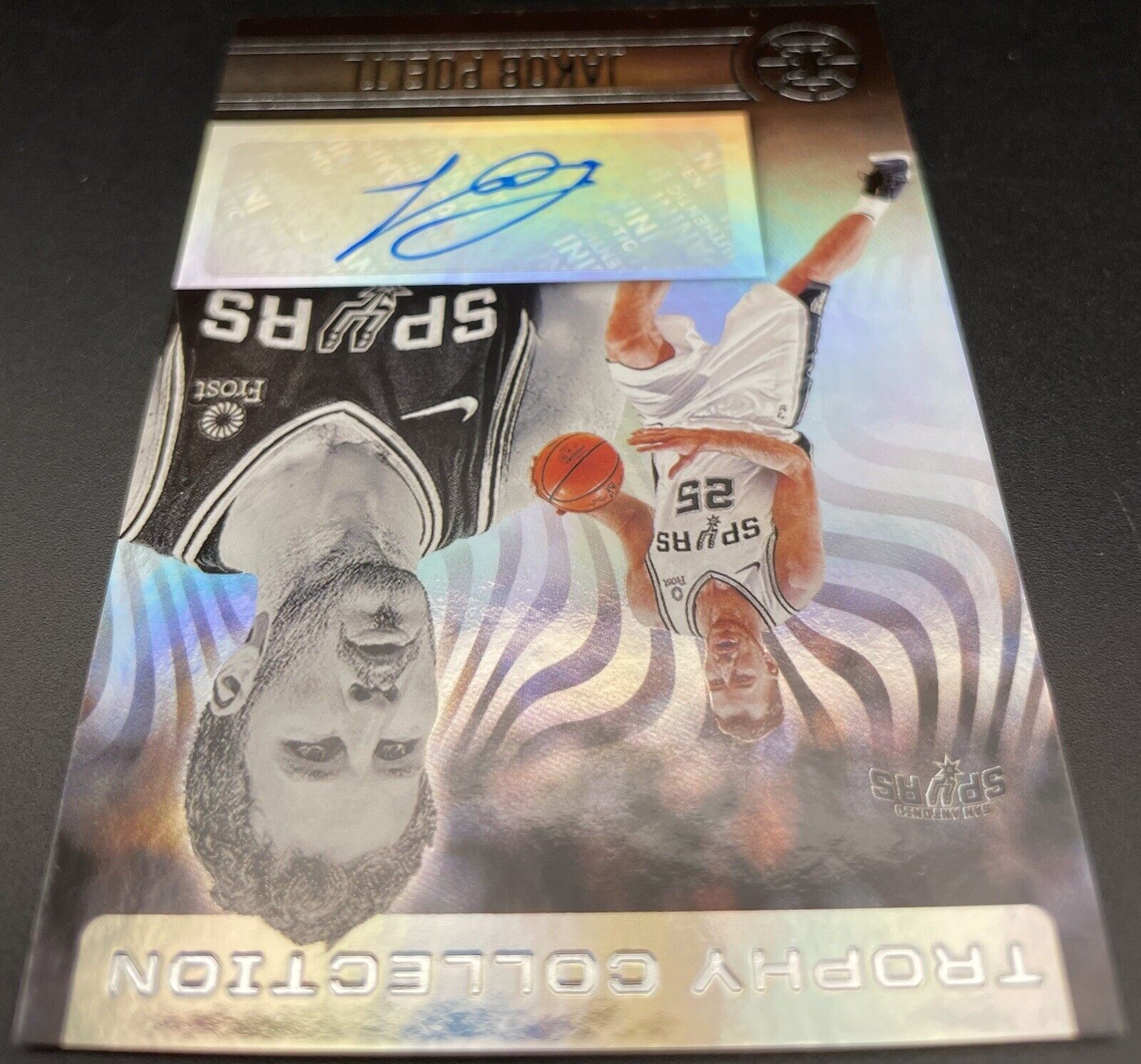 Jakob Poeltl 2020-21 Panini Illusions #TC-JPT RC Auto Trophy Collection Antonio