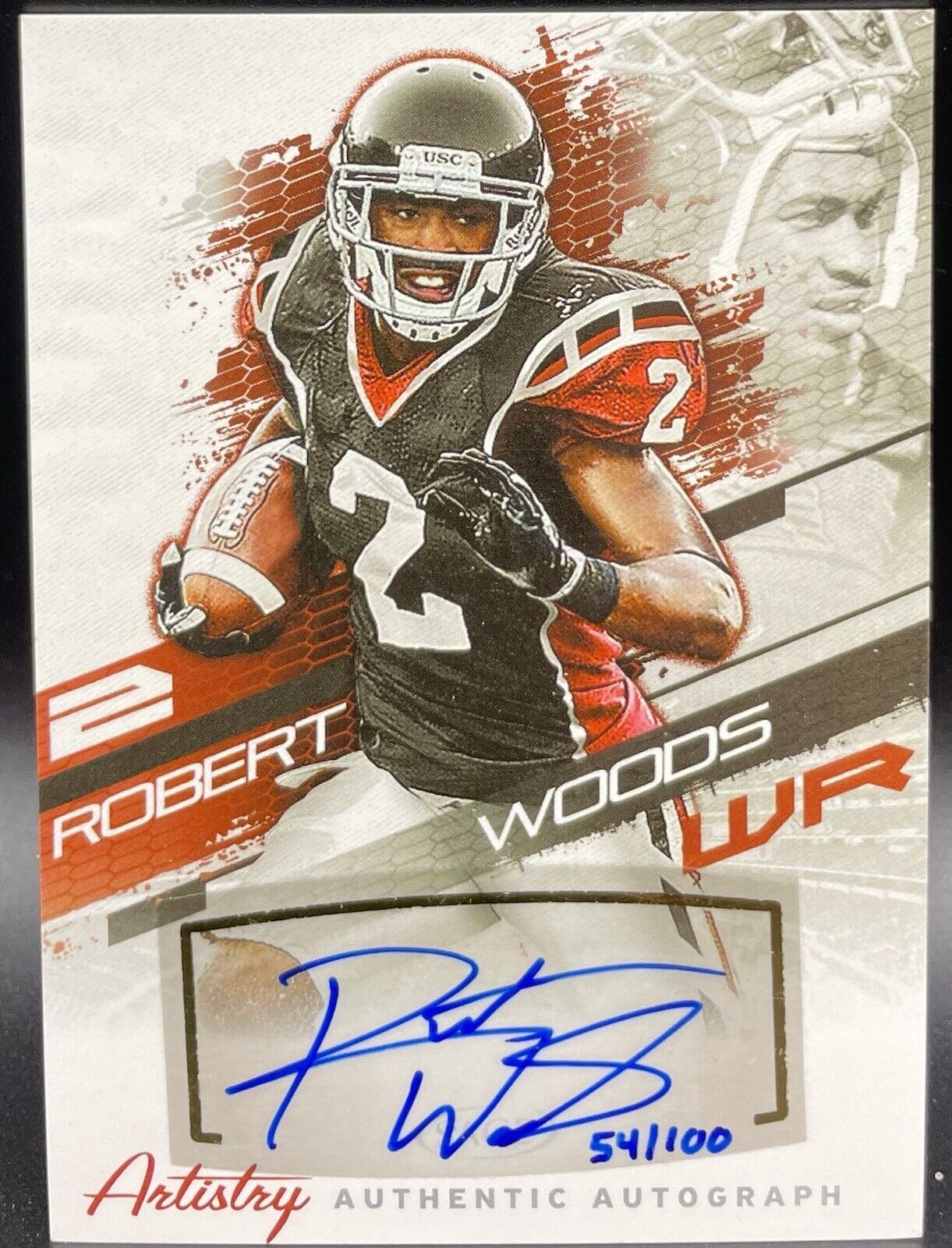 Robert Woods 2013 Sage #AA-12 Autograph 54/100 RC Buffalo Bills Super Bowl Champ