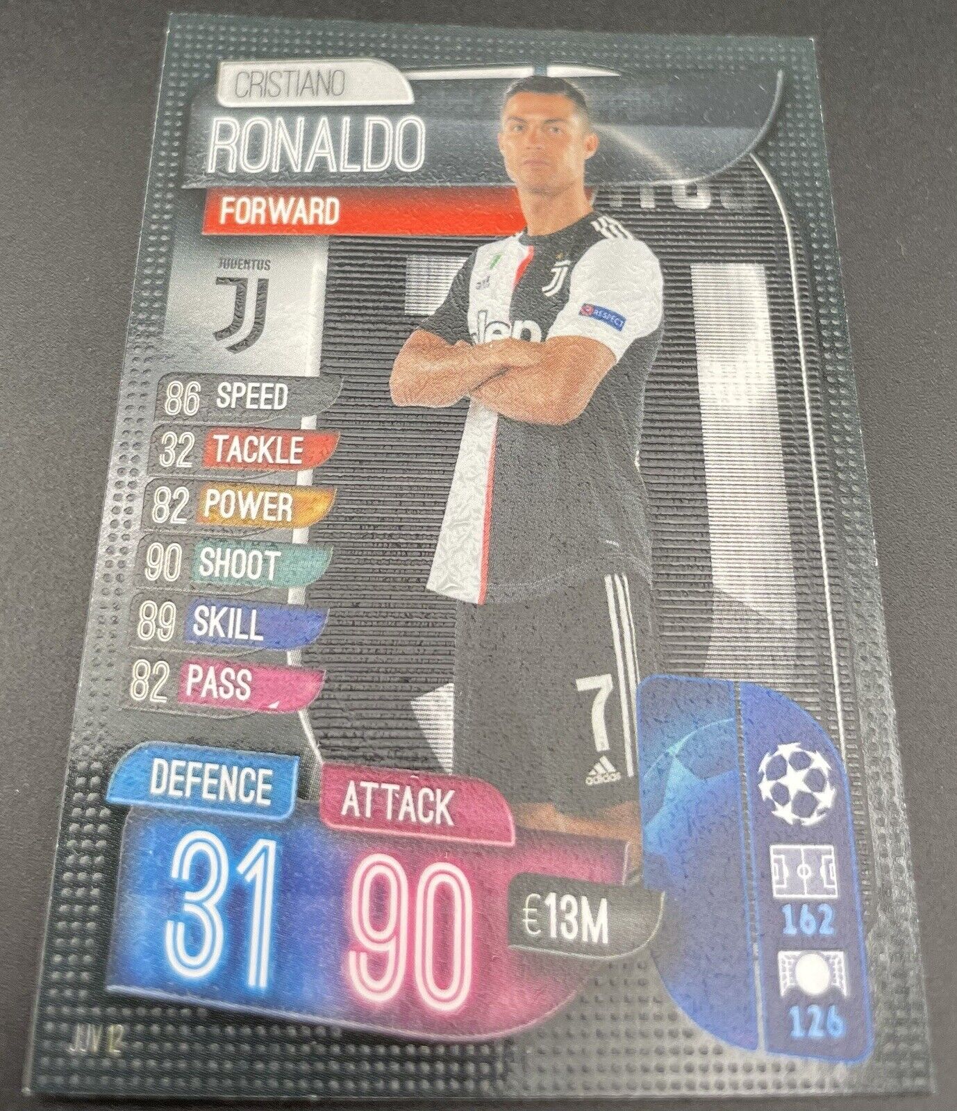 2019-20 Topps UEFA Champions League Match Attax #JUV 12 Cristiano Ronaldo JUVENT