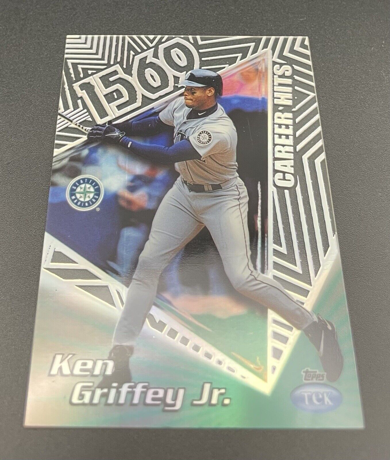 Ken Griffey Jr 1999 Topps #5B P-26 Clear 1560 Career Hits Seattle Mariners RARE!