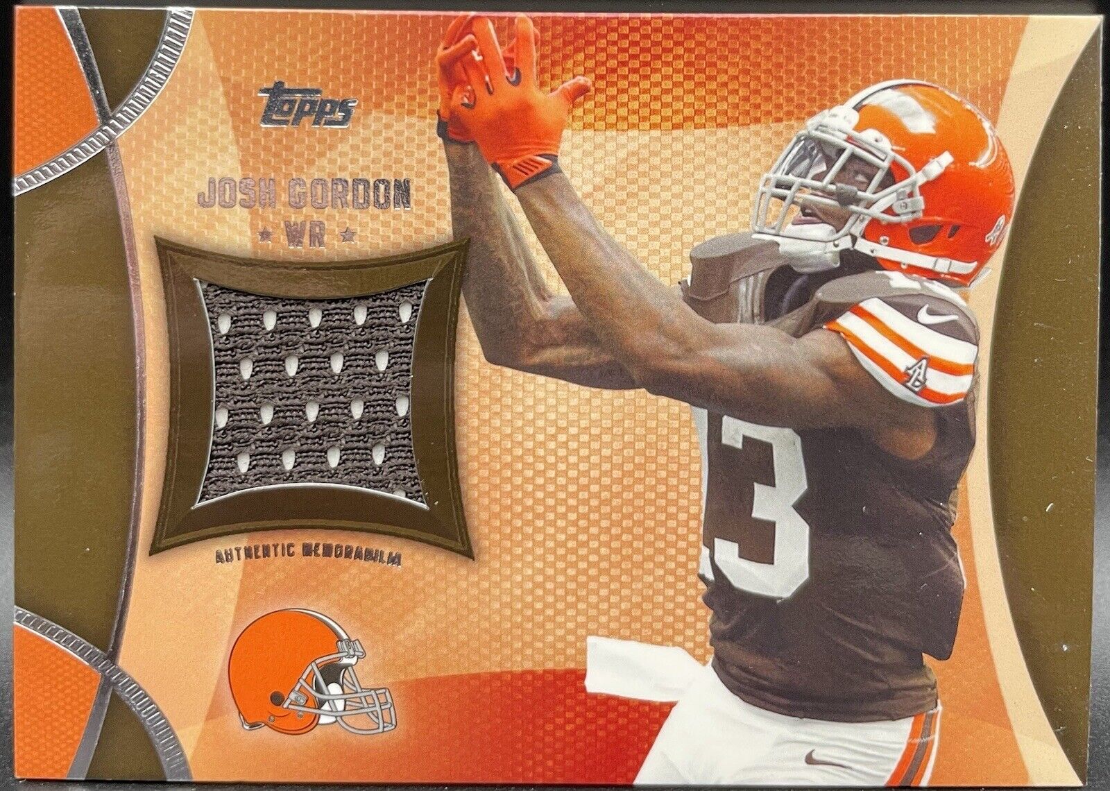 Josh Gordon 2013 Topps #TR-JGO PATCH Cleveland Browns