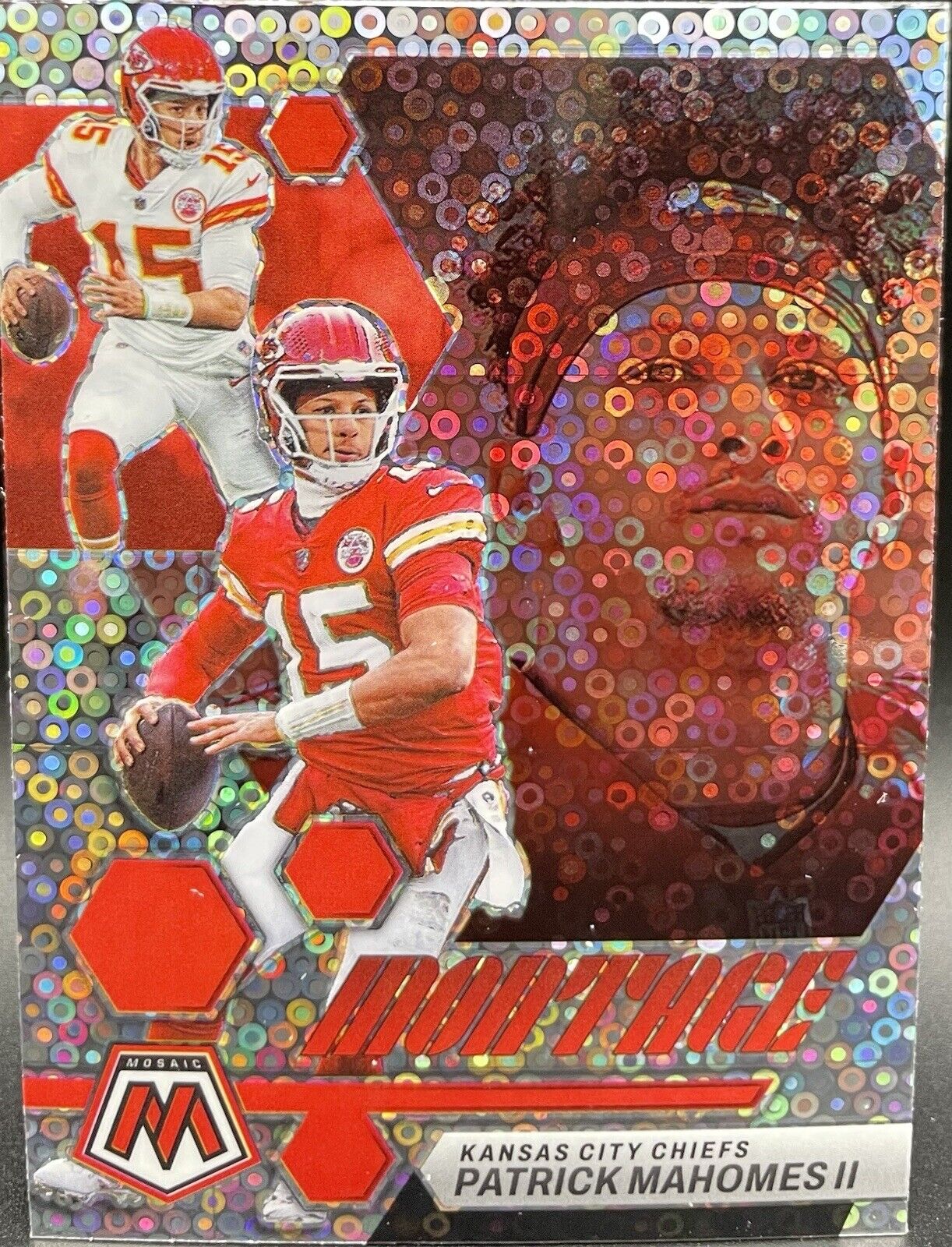 Patrick Mahomes II 2023 Panini Mosaic Disco Silver #M-6 Kansas City Chiefs