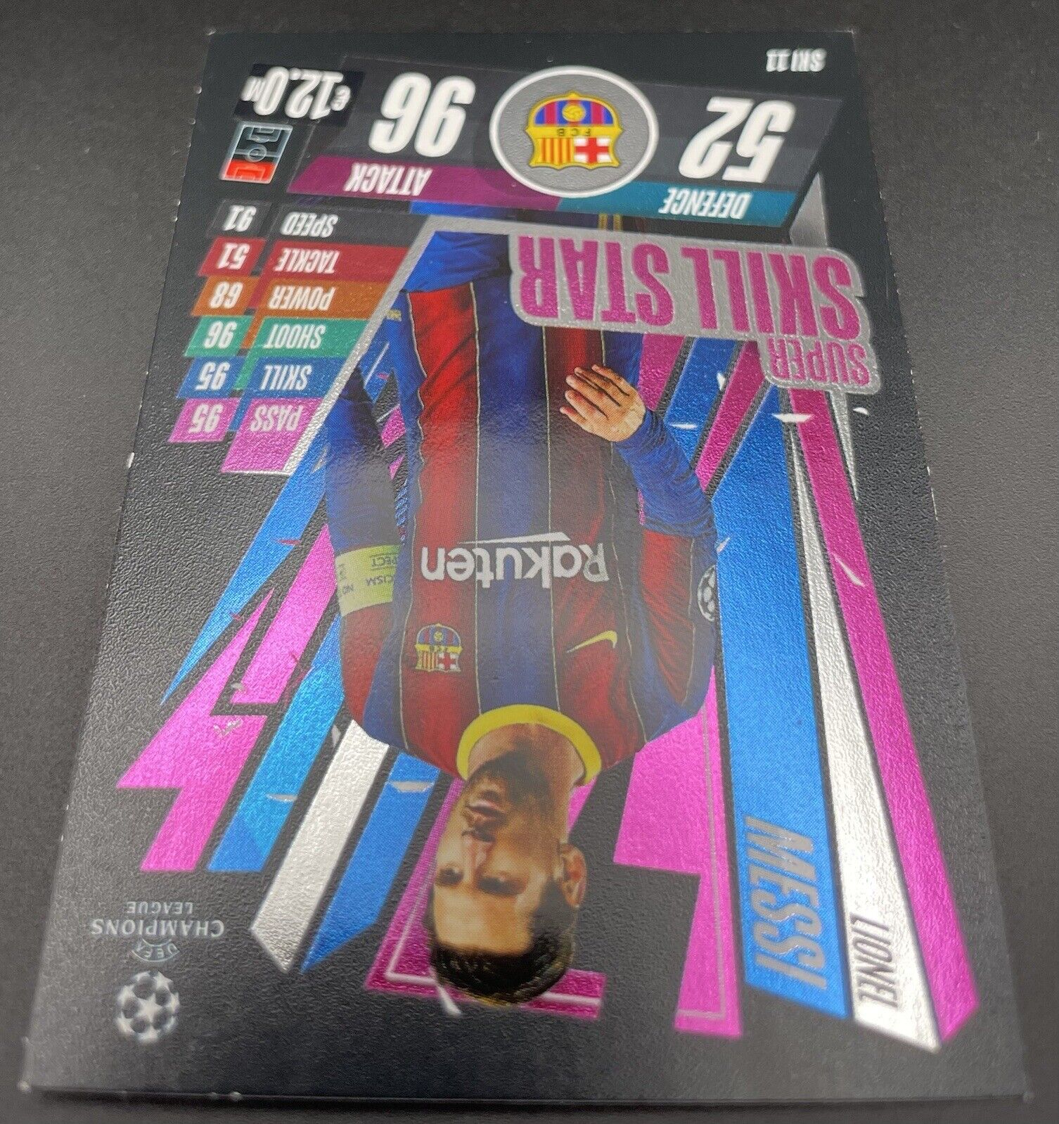 2020-21 Lionel Messi Topps Match Attax Champions League Super Skill Star SKI11!