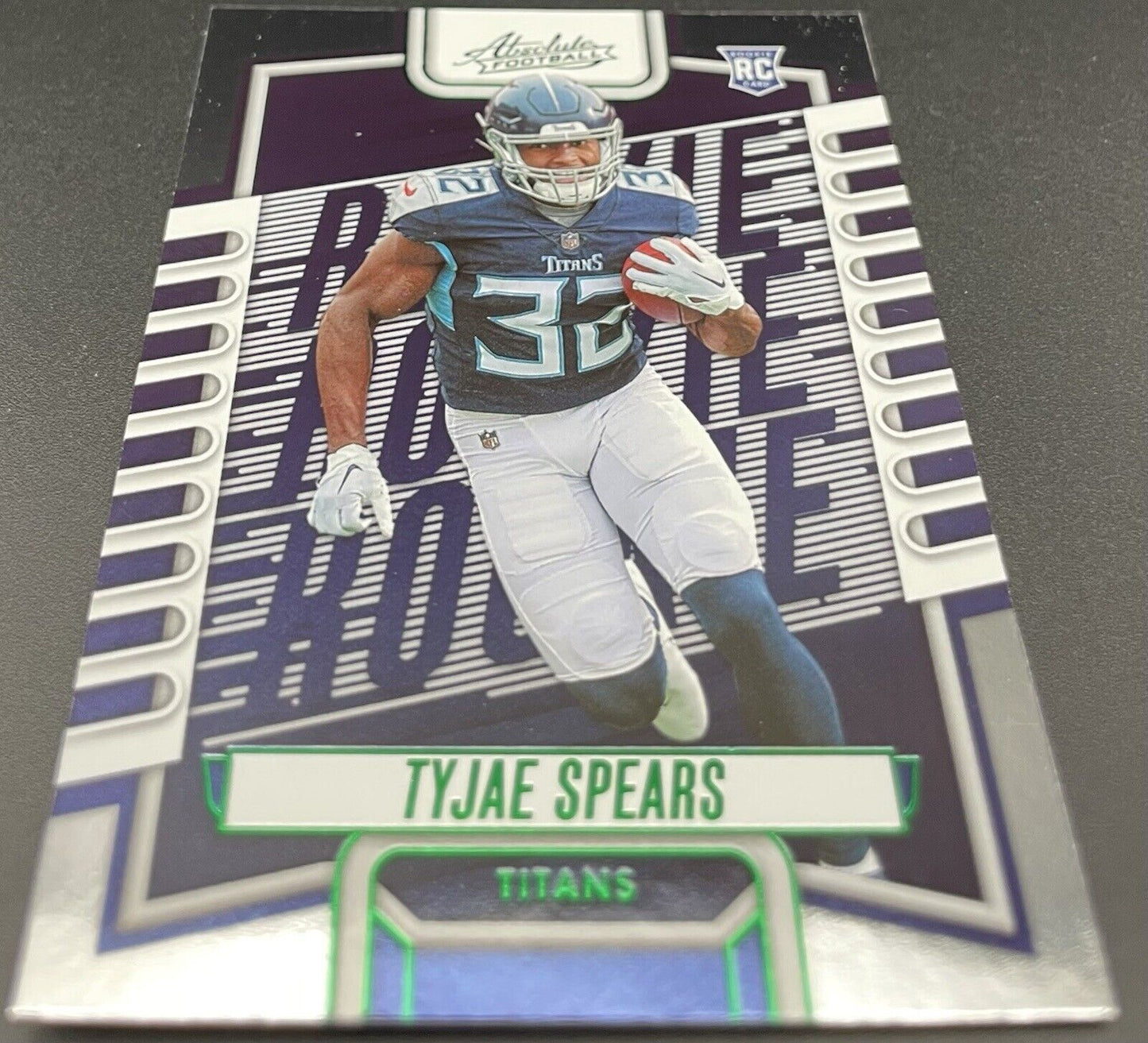 Tyjae  Spears 2023 Panini Absolute #129 Rookie Card Green Tennessee Titans