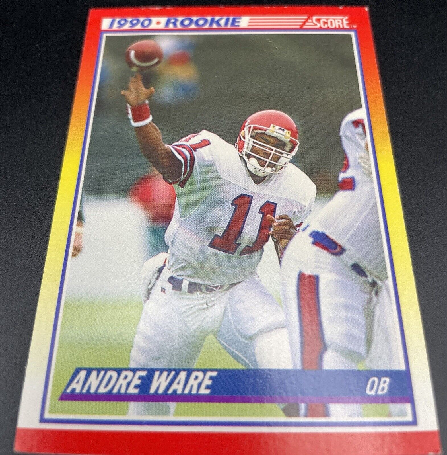 1990 Score Rookie  - #292 Andre Ware (RC) Detroit Lions ￼