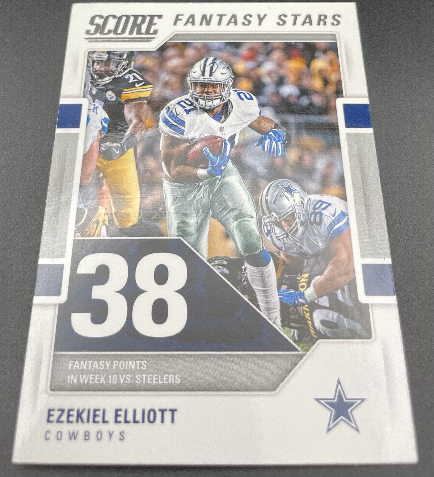 Ezekiel Elliott 2017 Panini Score #10 Fantasy Stars Dallas Cowboys RC