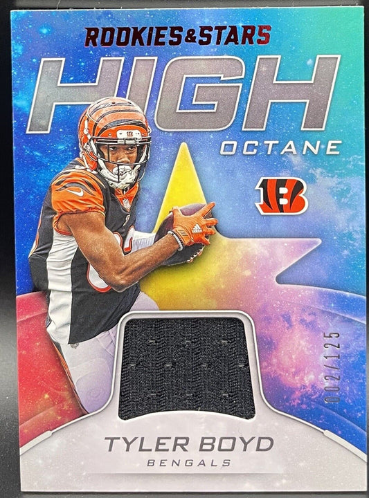 Tyler Boyd 2019 Panini Rookies #HI-TB Patch, 2/125 RC Cincinnati Bengals