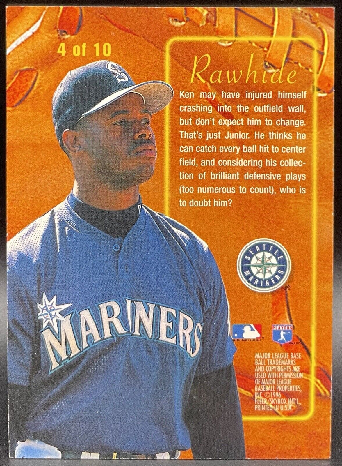 Ken Griffey JR 1992-2002 HOF Fleer Baseball Seattle Mariners, Cinci Reds Classic