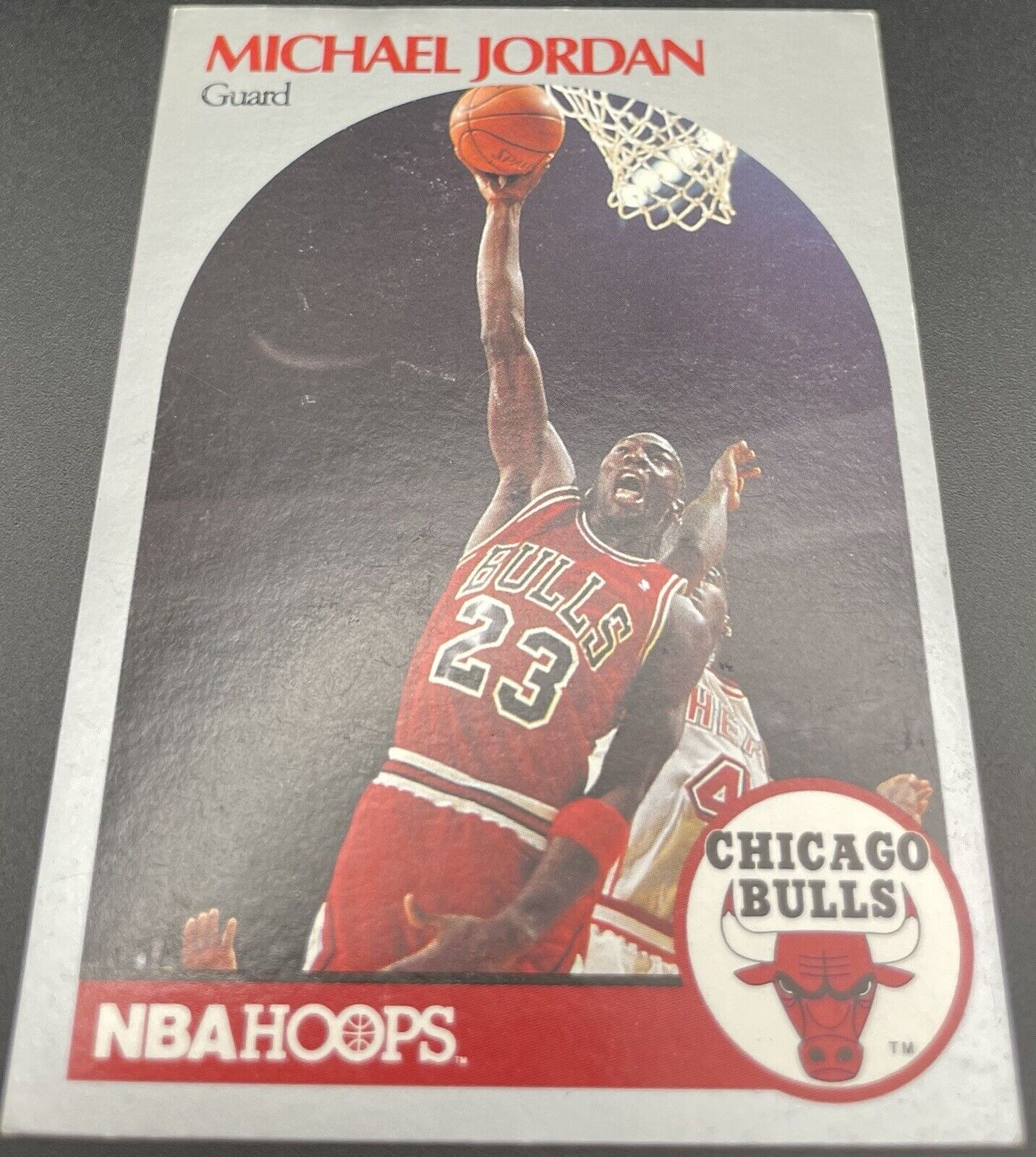 Michael Jordan 1990 NBA Hoops #65 Silver Chicago Bulls