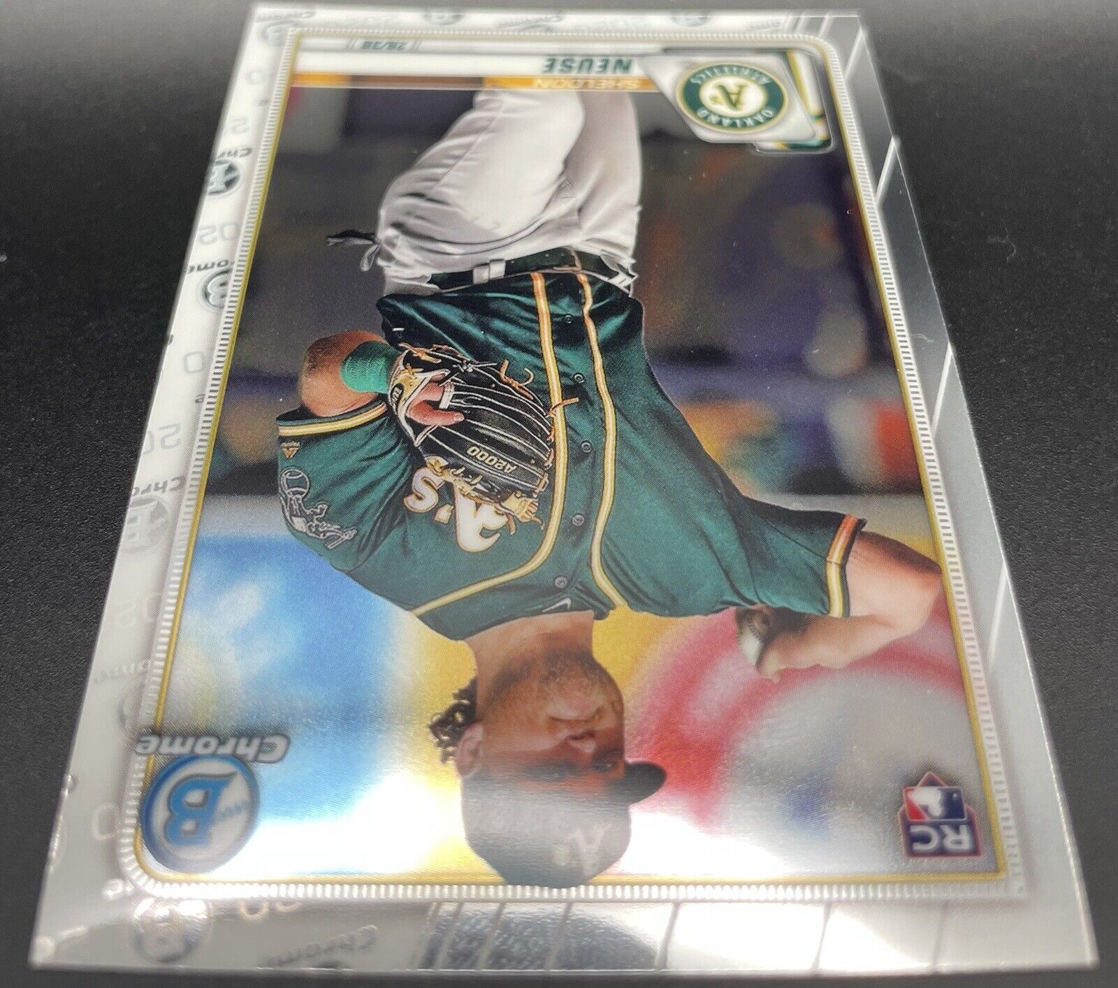 Sheldon Neuse 2020 Bowman Chrome RC #30 Oakland Athletics