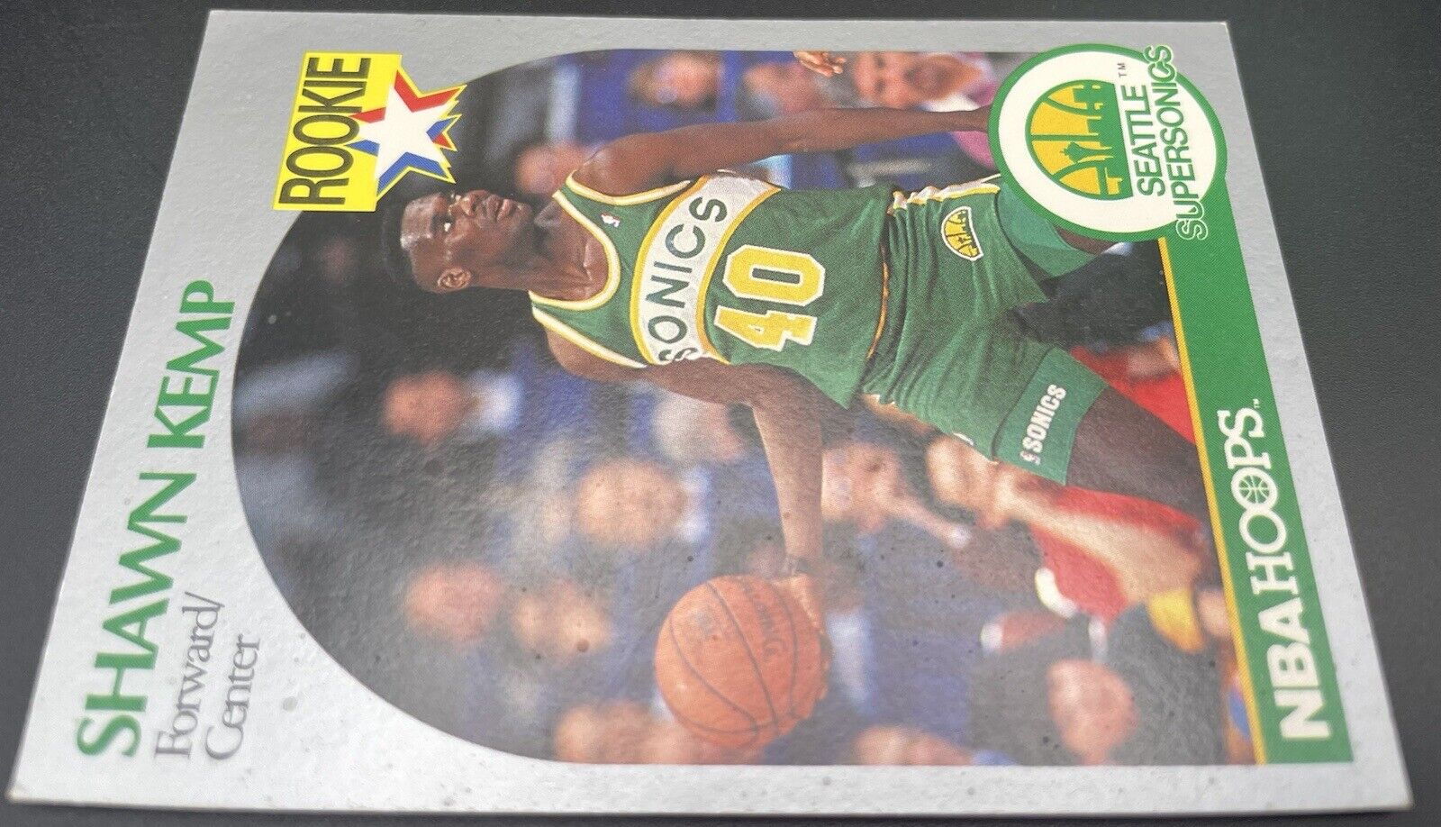 1990-91 NBA Hoops - #279 Shawn Kemp (RC) Seattle supersonics