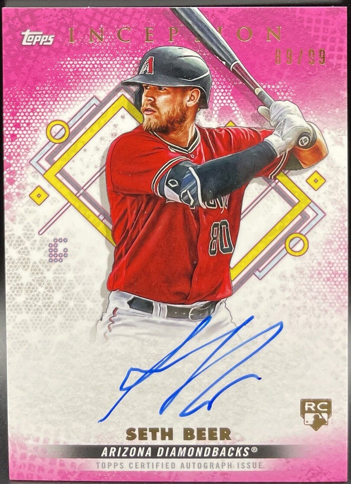 Seth Beer 2022 Topps Inception Autograph, RC. 89 / 99 Arizona Diamondbacks￼