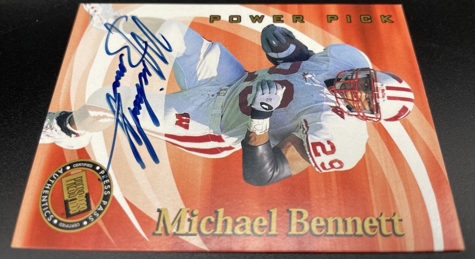 Michael Bennett Autograph 2001 Press Pass #046/250 Minnesota Vikings RC