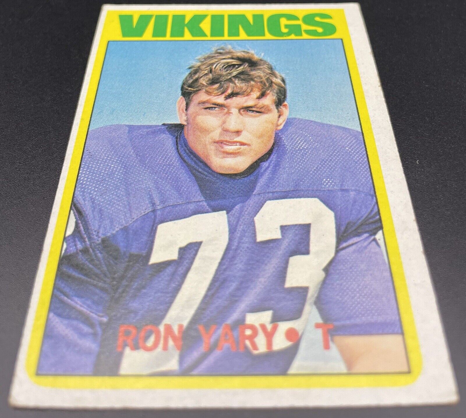 Ron Yary 1972 Topps #104 Rookie Card Minnesota Vikings  7xpro-bowl