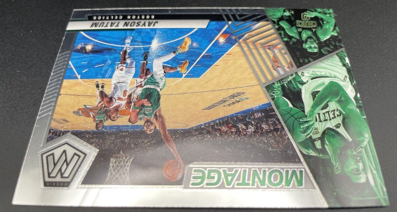 2021-22 Panini Mosaic Jayson Tatum Montage #1 Boston Celtics