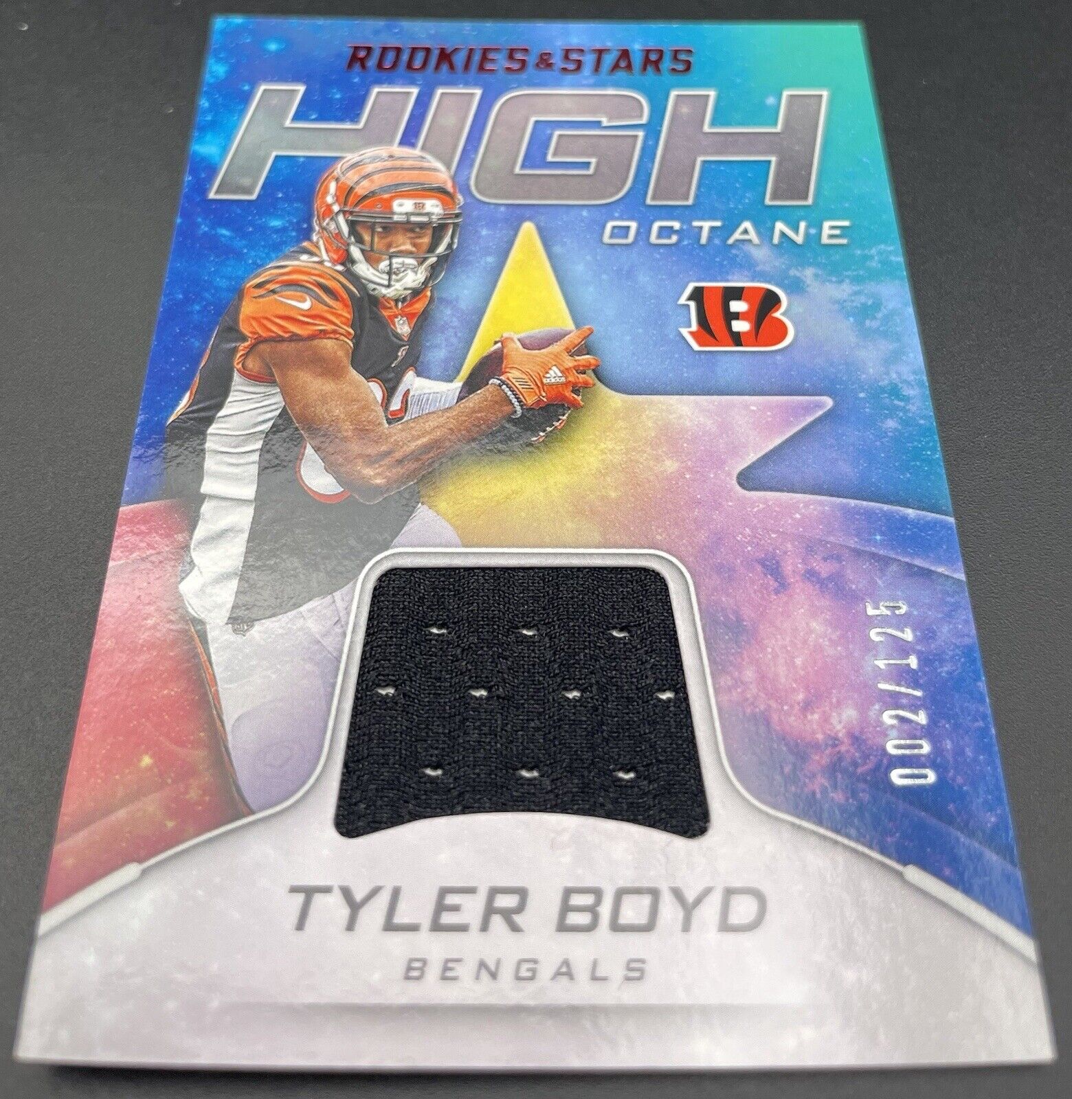 Tyler Boyd 2019 Panini Rookies #HI-TB Patch, 2/125 RC Cincinnati Bengals