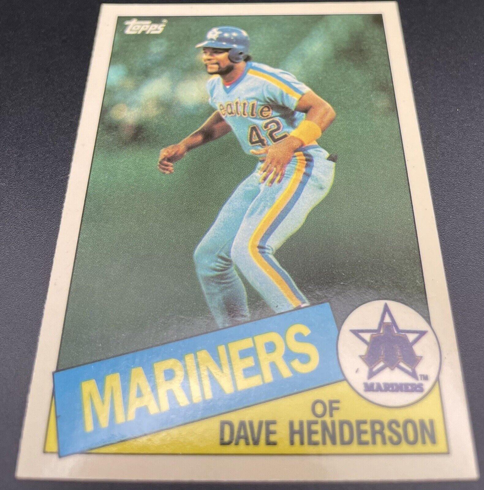 1985 Topps Tiffany Dave Henderson Seattle Mariners #344 ⚾