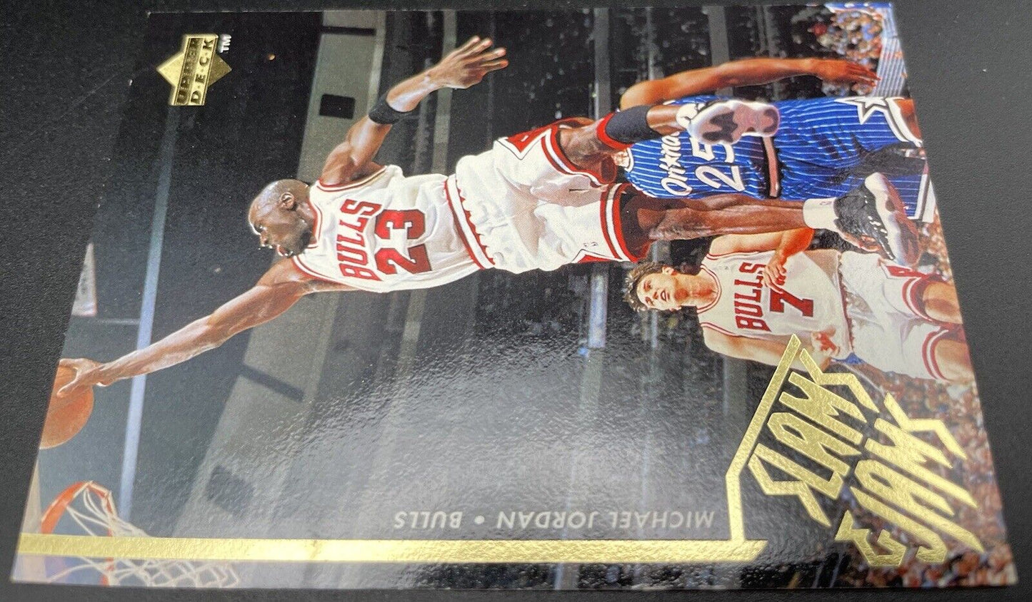 1995-96 Upper Deck - Slams & Jams Gold Electric Court #352 Michael Jordan 2 Card