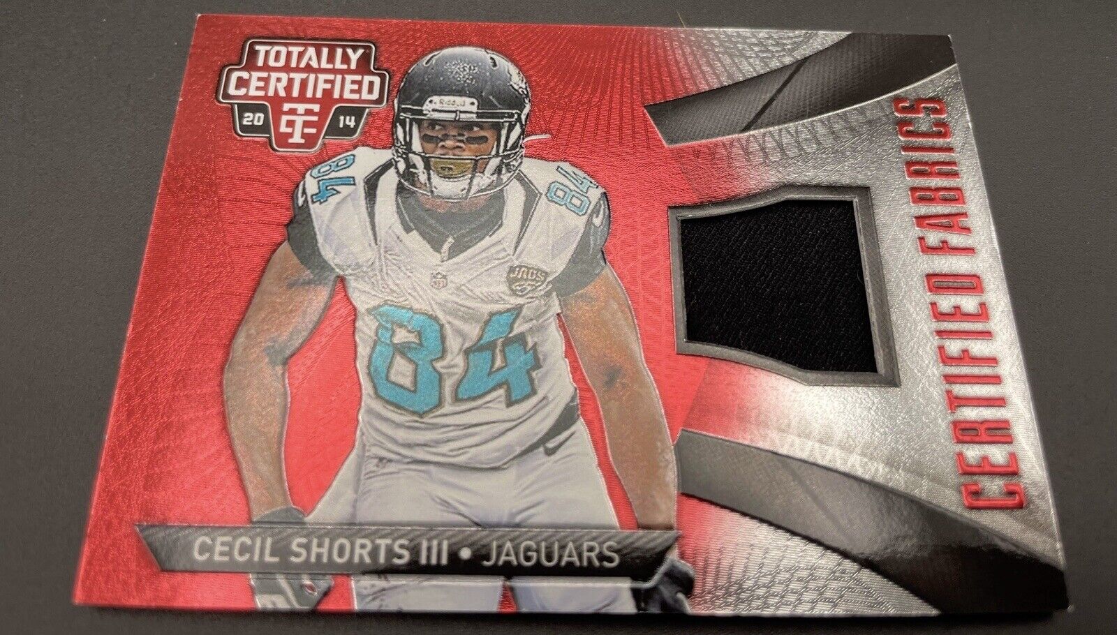 Cecil Shorts III 2014 Panini Totally Certified #CF-CS PATCH 052/100 Jacksonville