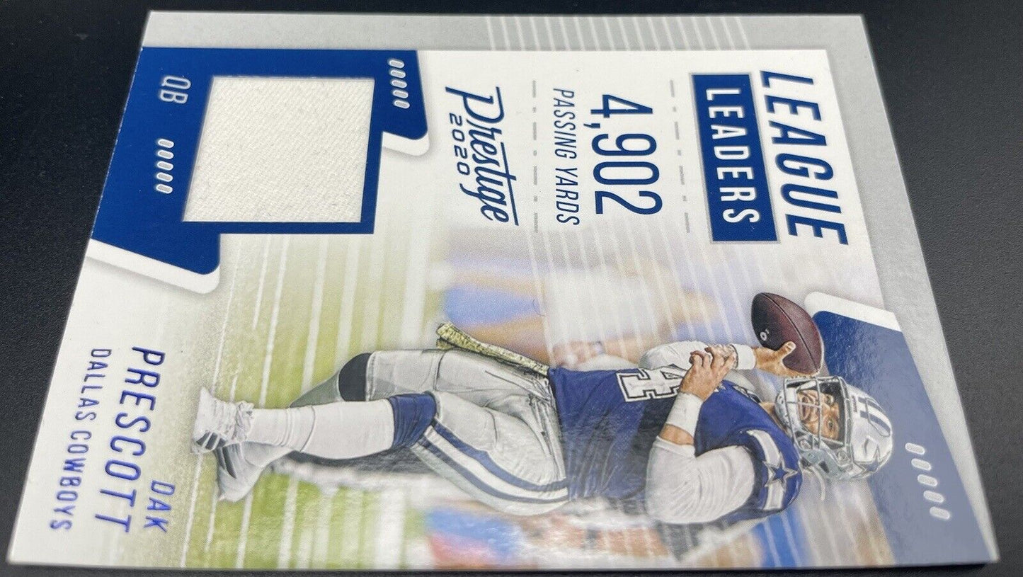 Dak Prescott 2020 Panini Prestige #LL-DP Patch League Leaders Dallas Cowboys