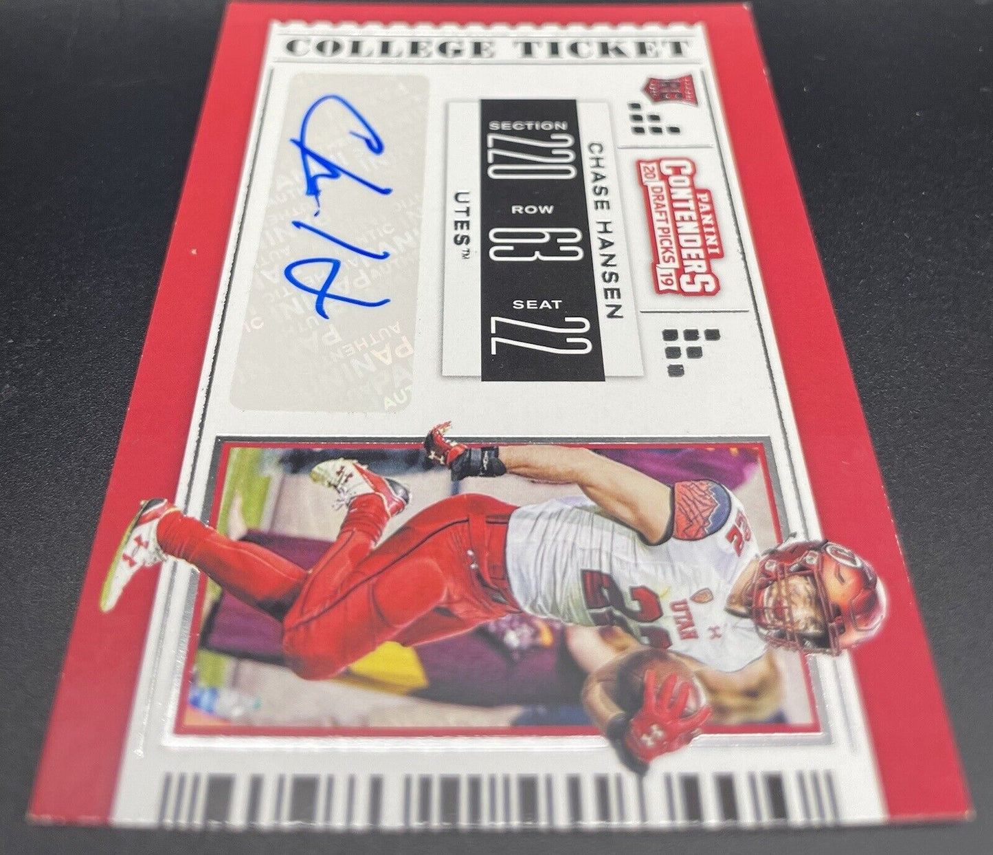 2019 Panini Contenders Draft Picks - College Ticket #254 Chase Hansen RC Auto