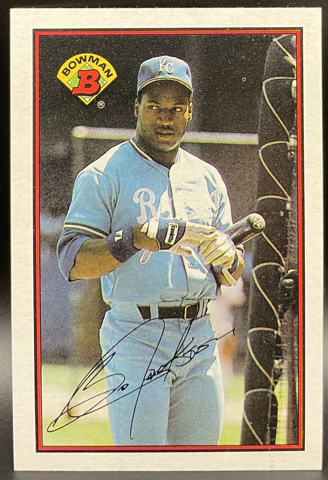 1989 Bowman Bo Jackson Auto #126 Kansas City Royals