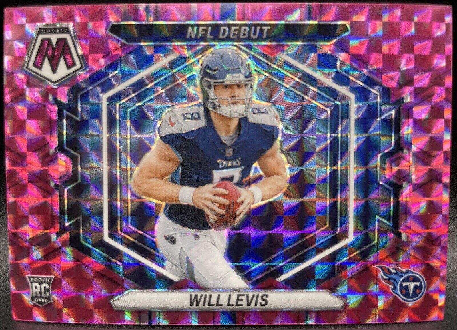 2023 Panini Mosaic - NFL Debut Camo Pink Mosaic Prizm #ND-4 Will Levis (RC)