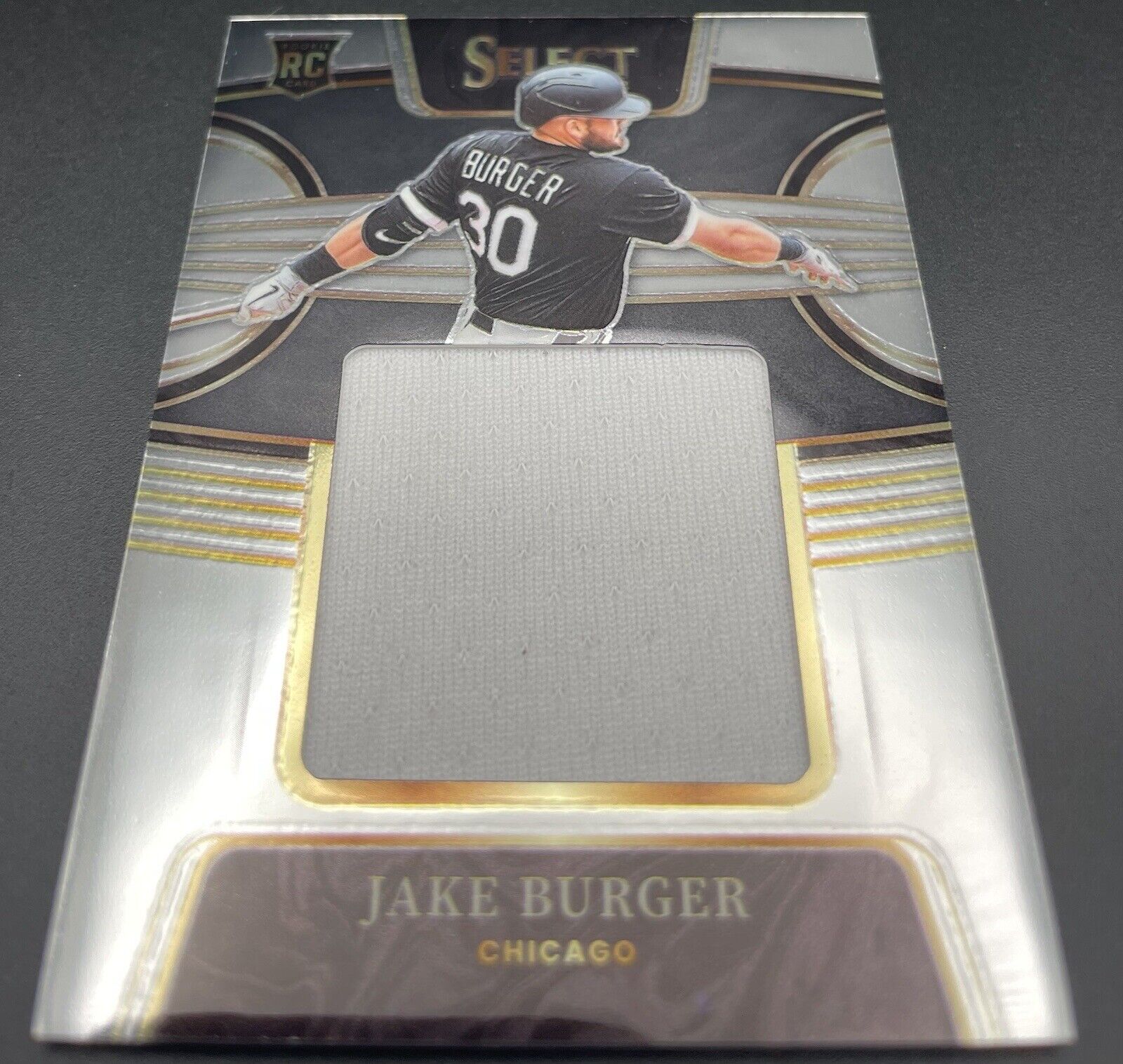 Jake Burger 2022 Panini Select #RJS-JB ROOKIE CARD JERSEY Chicago White Sox J