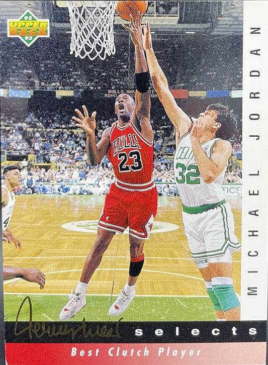 Michael Jordan 1992 Upper Deck #JW9 Jerry West selects Chicago Bulls