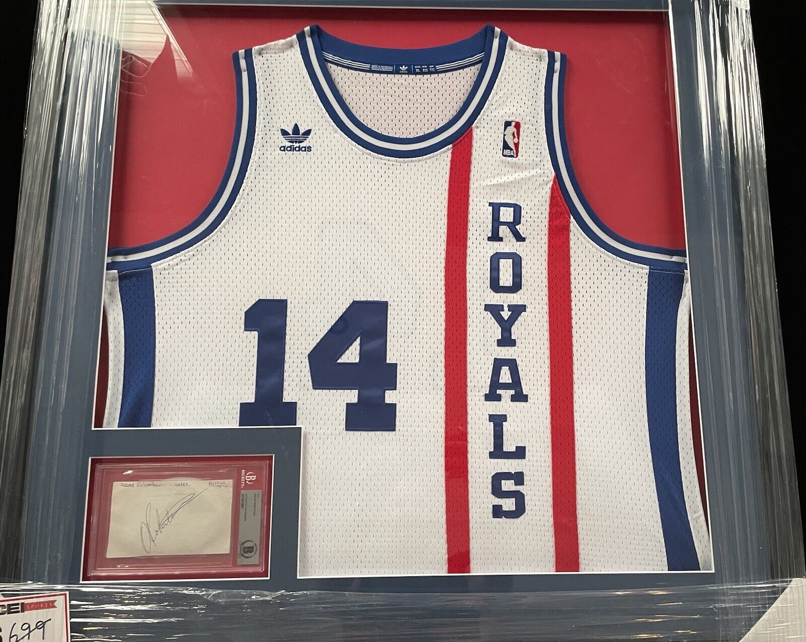 Oscar Robertson COA Autographed Cincinnati Royals Jersey 1971 NBA Champion HOF 