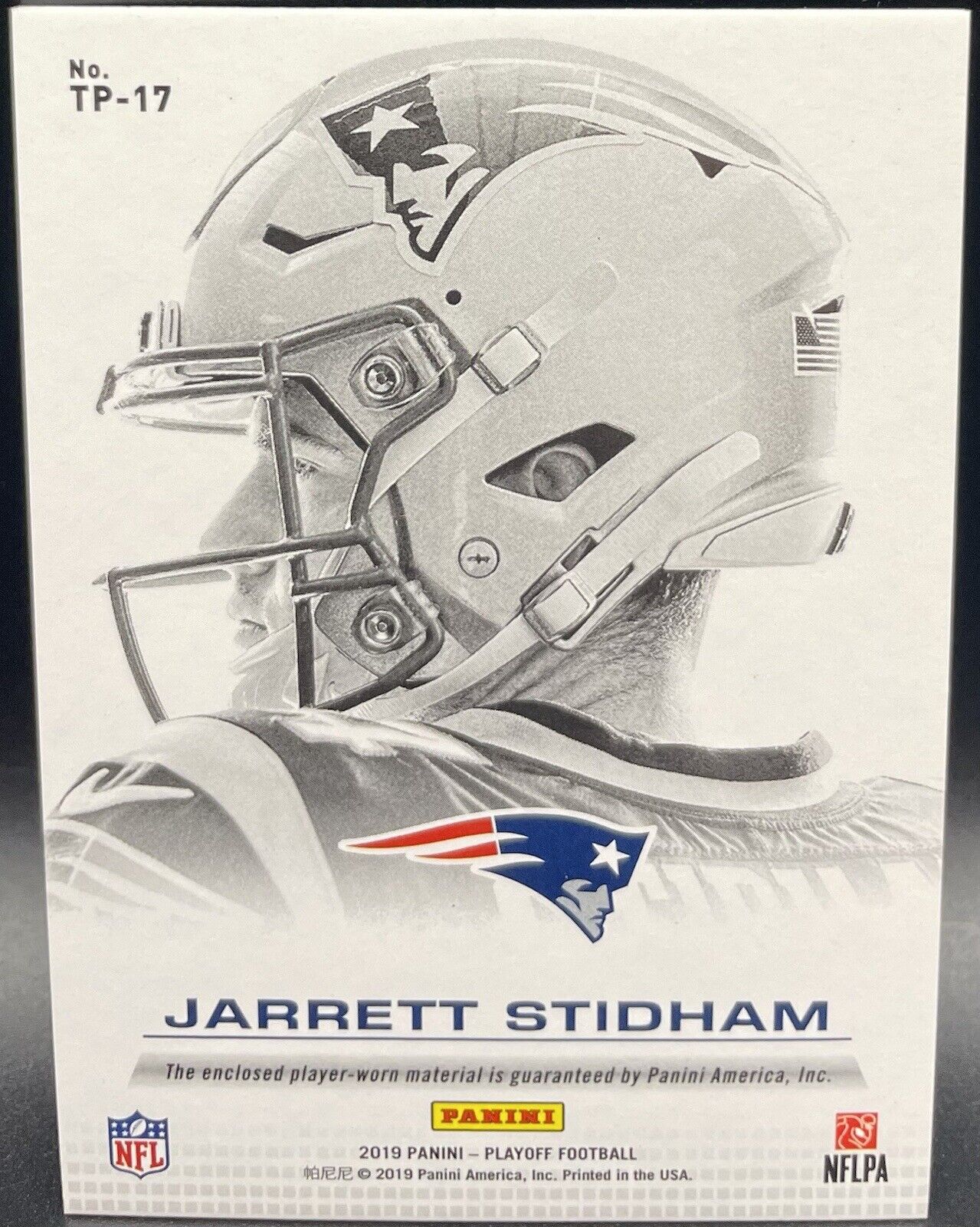 2019 Panini Playoff - Turning Pro Memorabilia #TP-17 Jarrett Stidham (MEM, RC)