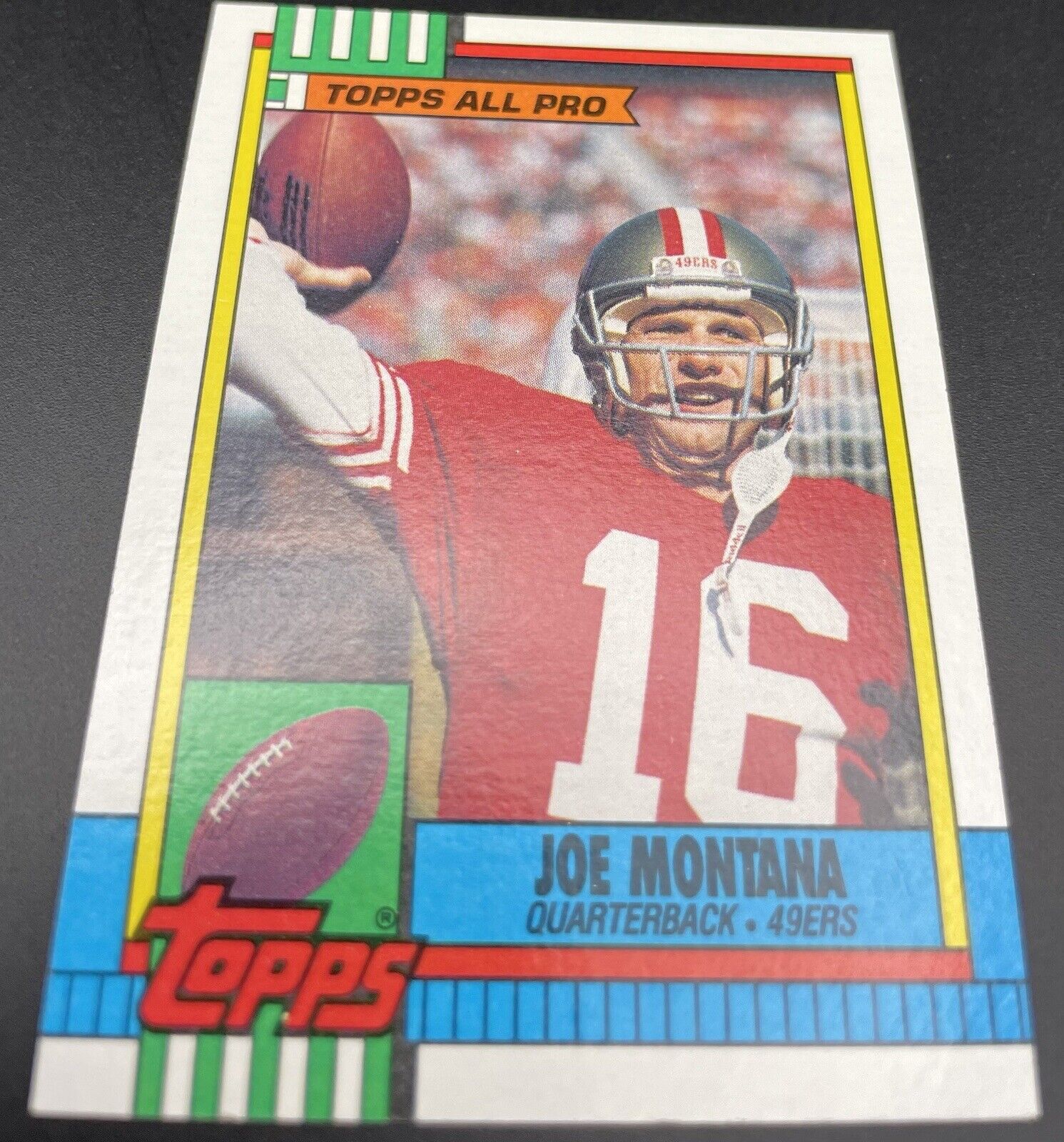 Joe Montana 1990 Topps #13 all pro San Francisco 49ers