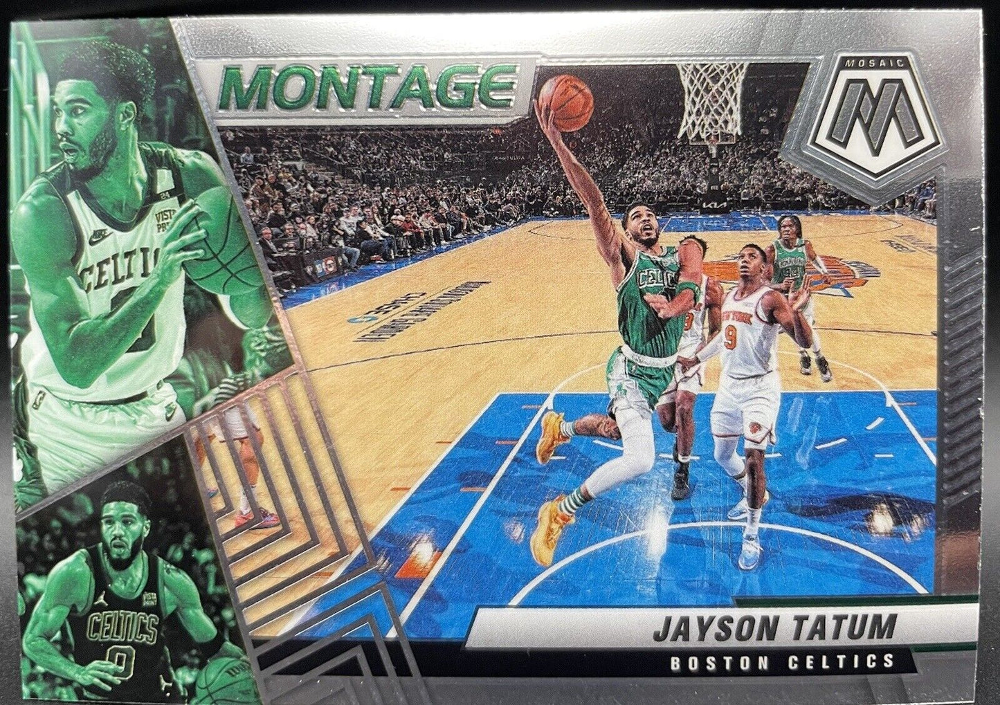 2021-22 Panini Mosaic Jayson Tatum Montage #1 Boston Celtics