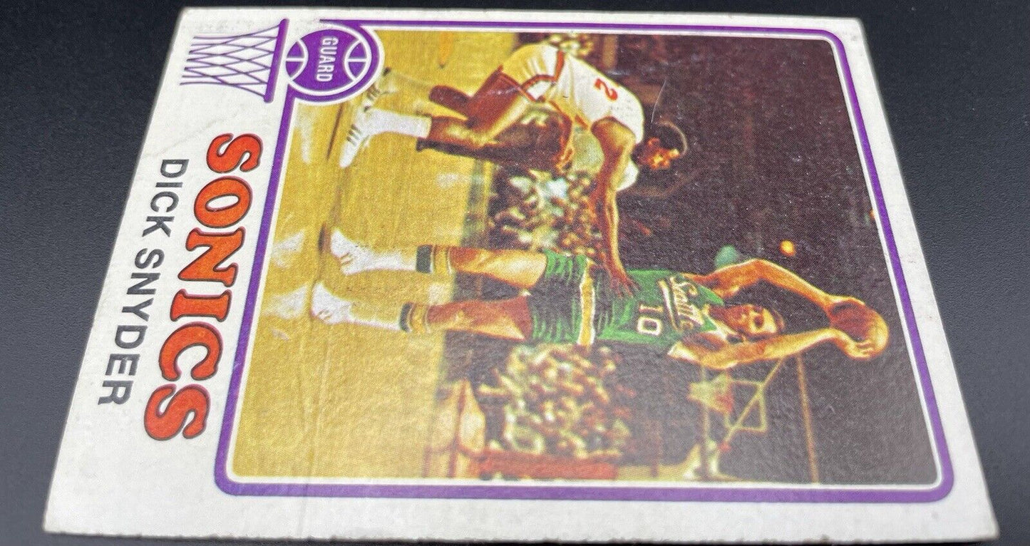 Dick Snyder  1974 Topps #86  Seattle Sonics Guard 