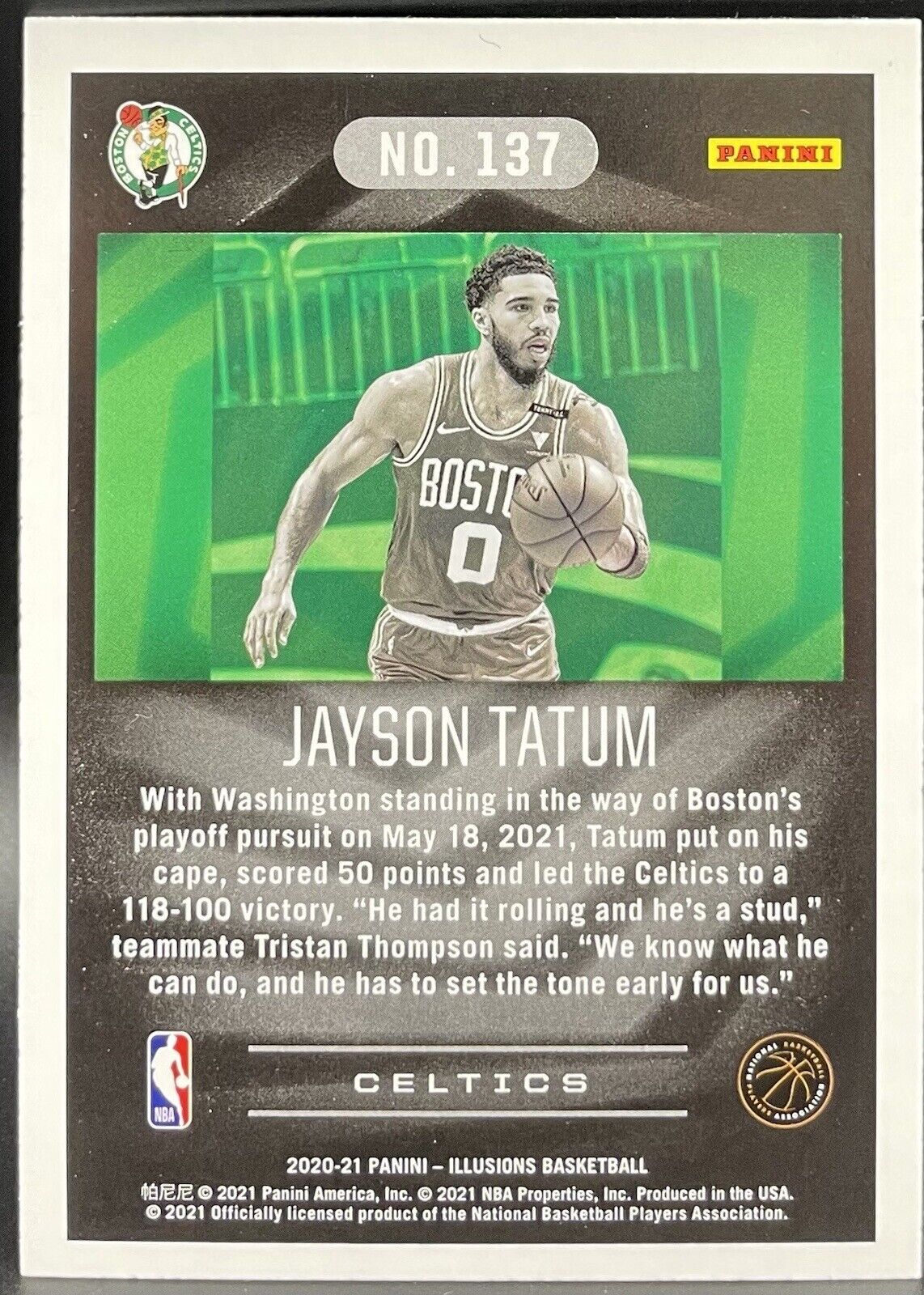 2020 Panini Illusions #137 Jayson Tatum  Boston Celtics