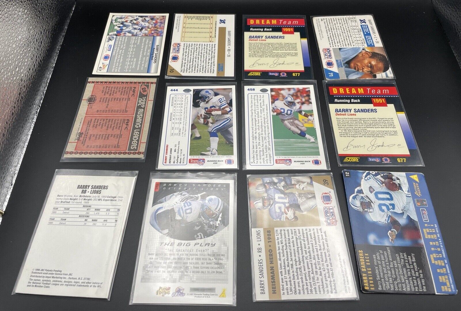 Barry Sanders 1990-1997 Upper Deck, Score, Pinnacle, Collect A Books, HOF...