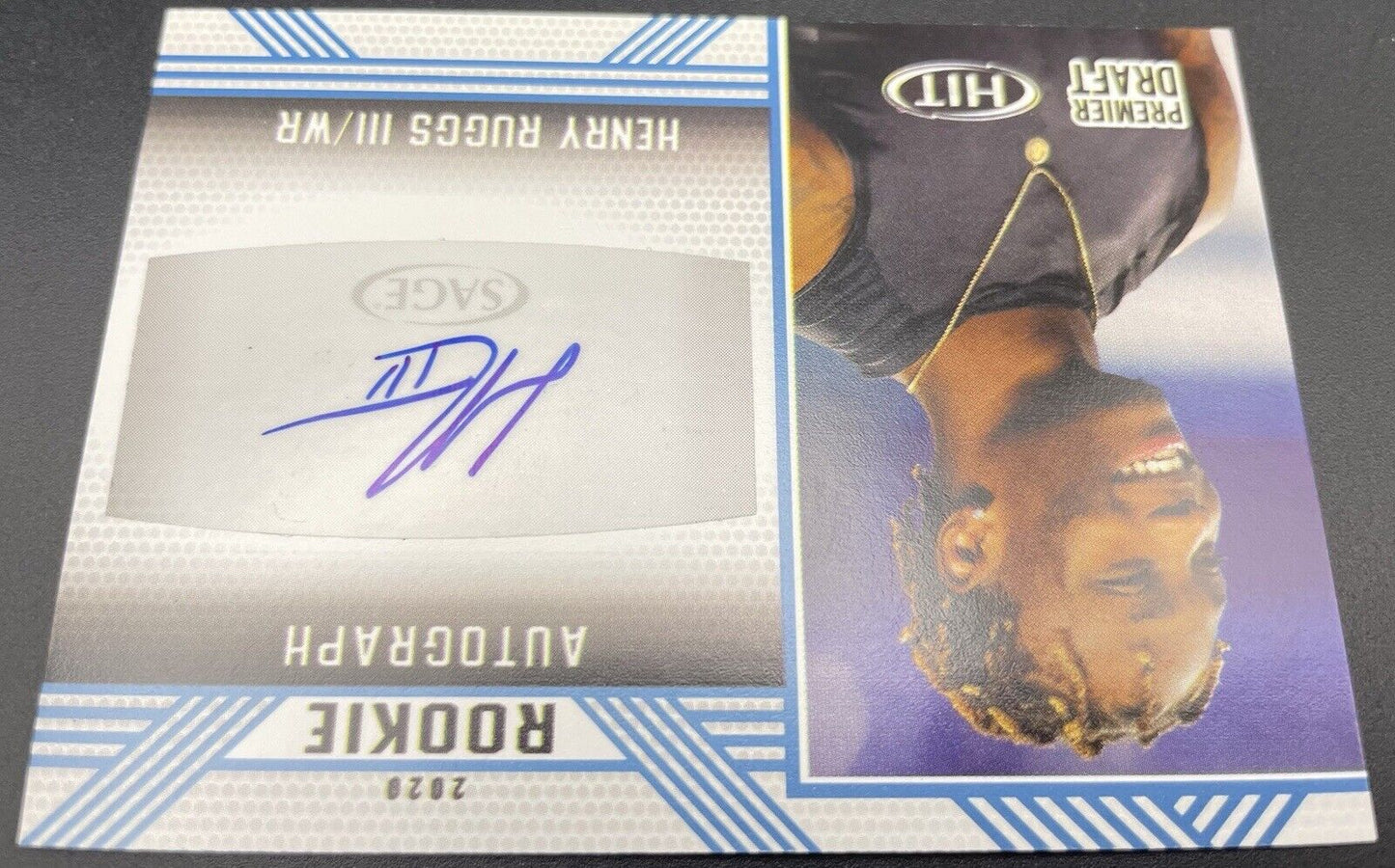 Henry Ruggs III 2020 SAGE HIT Autograph Rookie #A71 Las Vegas Raiders Alabama RC