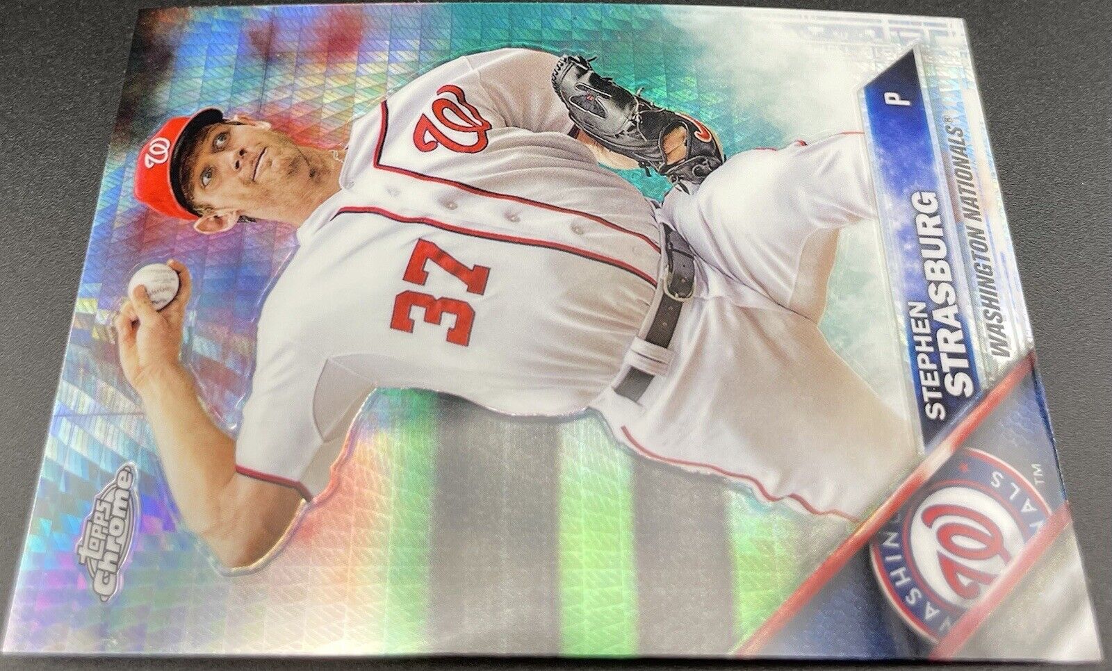 2016 Topps Chrome - Prism Refractor #40 Stephen Strasburg Washington Nationals ￼