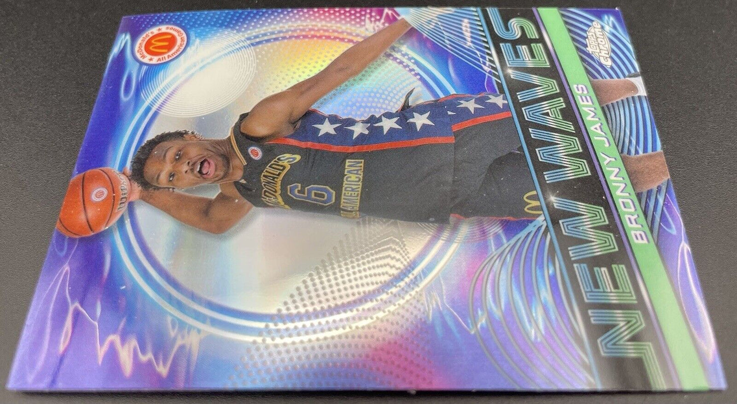 Bronny James 2023 Topps New Waves #NW-12 Blue Mcdonald’s All-American Games￼