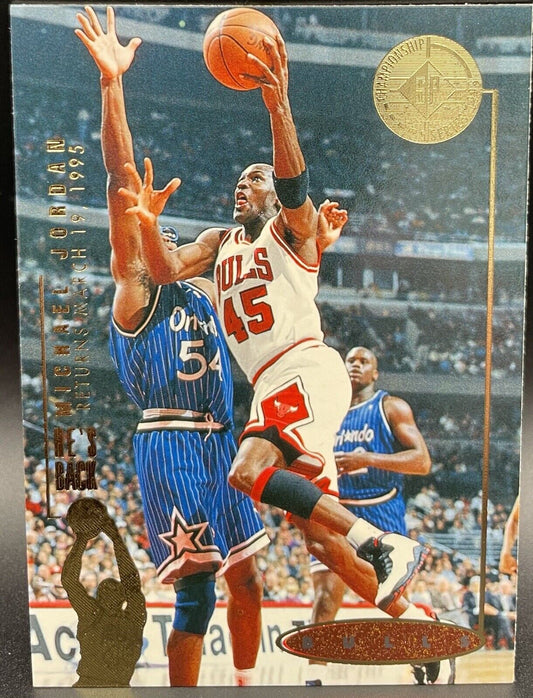 1995 Upper Deck Michael Jordan #41 He’s Back  Chicago Bulls The Goat🔥🔥